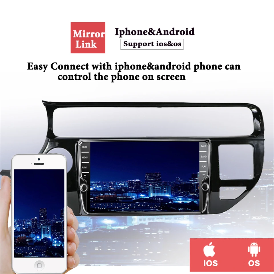 Android 10 0 Восьмиядерный 4 + 64 Гб подходит для KIA Rio K3 2015 2016 2017 2018 автомобильный DVD-плеер