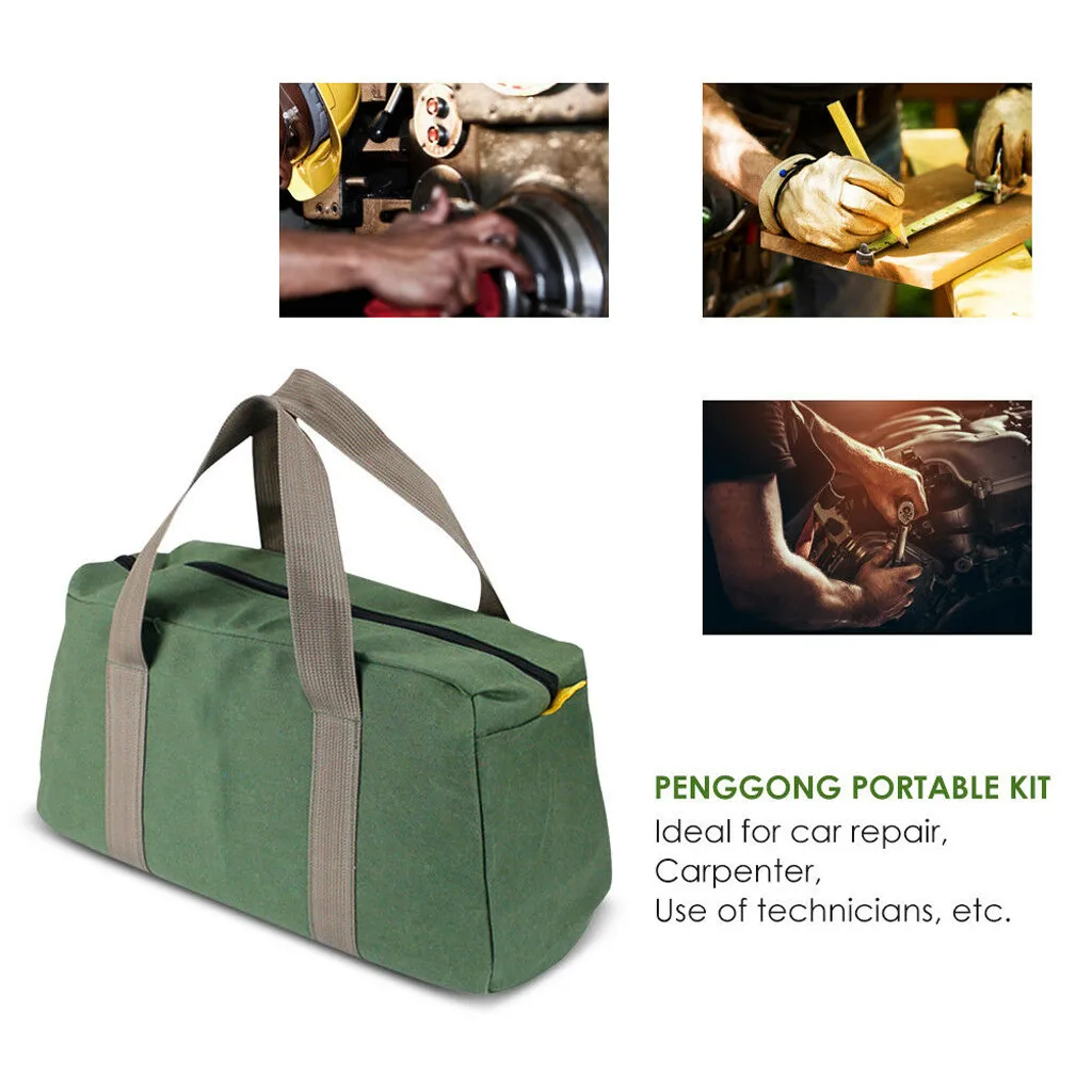 Canvas Travel Bag Multi-function Tool Bags 12/14/16inch Portable Hardware Storage Sacs de rangement#3 | Дом и сад