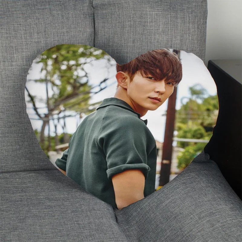 Kpop чехол для подушки LEE JOON GI в форме сердца на заказ молнии Просто без сердечника