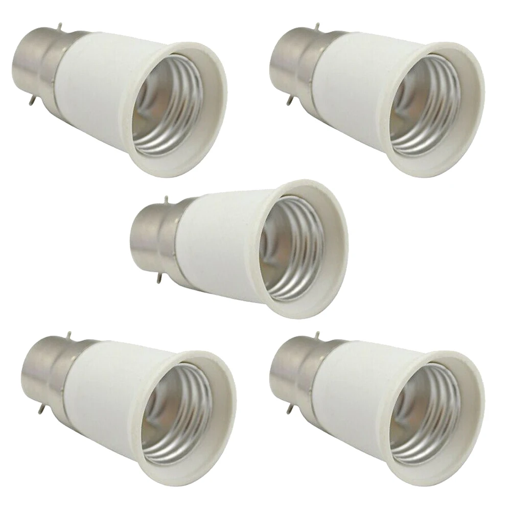 

Pack of 5 Bulb Base Socket Converter Adaptor (B22 to E27)