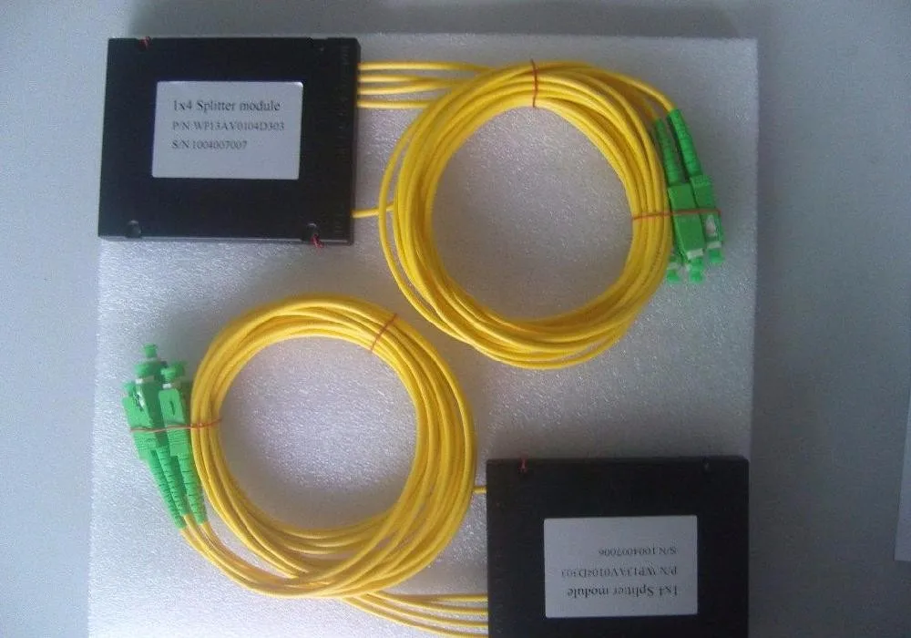 Коннектор SC/APC оптоволоконный разветвитель коробка ABS 1*4 PLC длина волокна 1 м и 0 9 мм