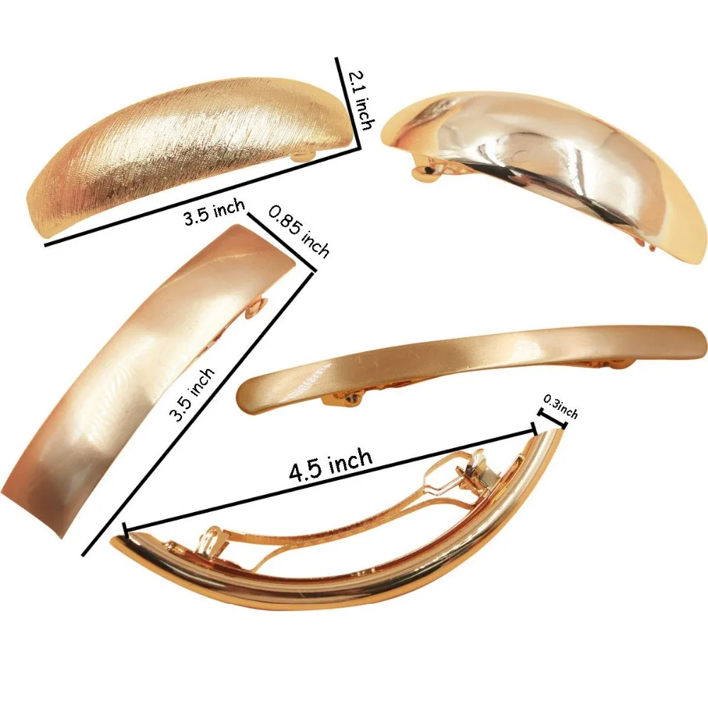 Набор из 5 женских заколок для волос простые большие ретро заколки шпильки женщин