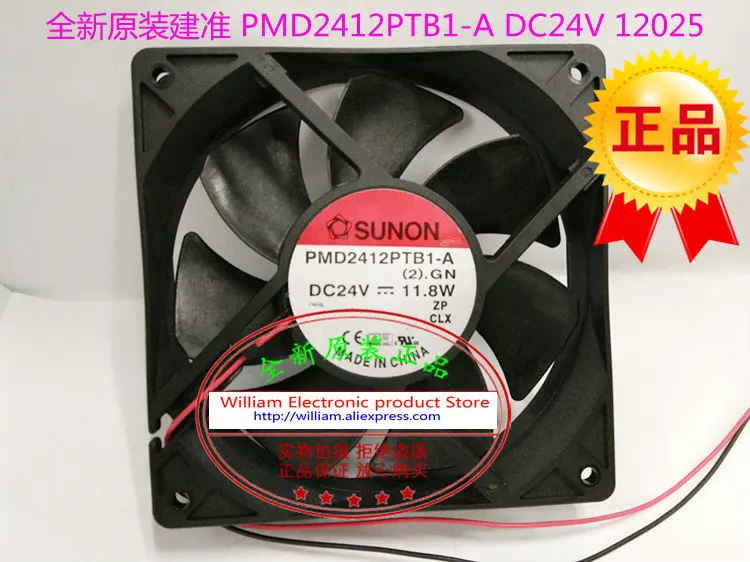

New Original SUNON PMD2412PTB1-A (2).GN DC24V 11.8W 120*120*25MM 12CM Inverter cooling fan