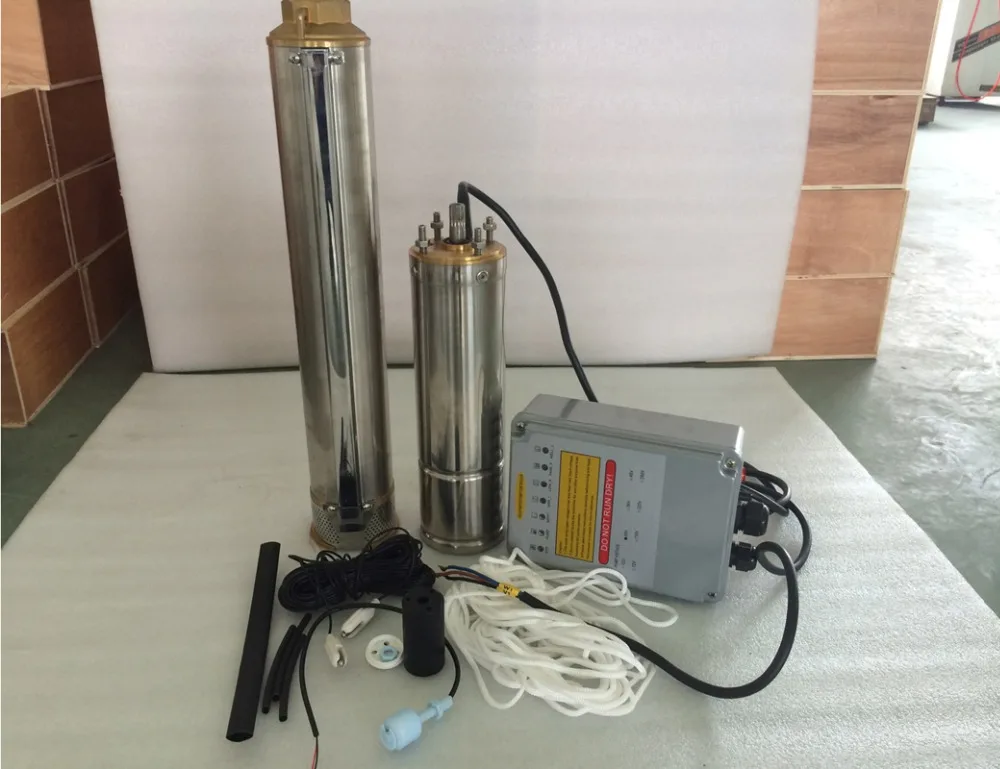 

free shipping DC brushless 1300w solar pump 72v max.flow rate 10m3/h home & agriculture 4SPC10/57-D72/1300