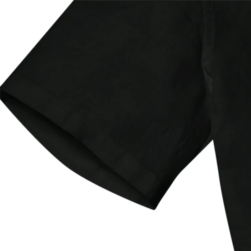 Мужская Повседневная рубашка из хлопка и льна белая однотонная с коротким