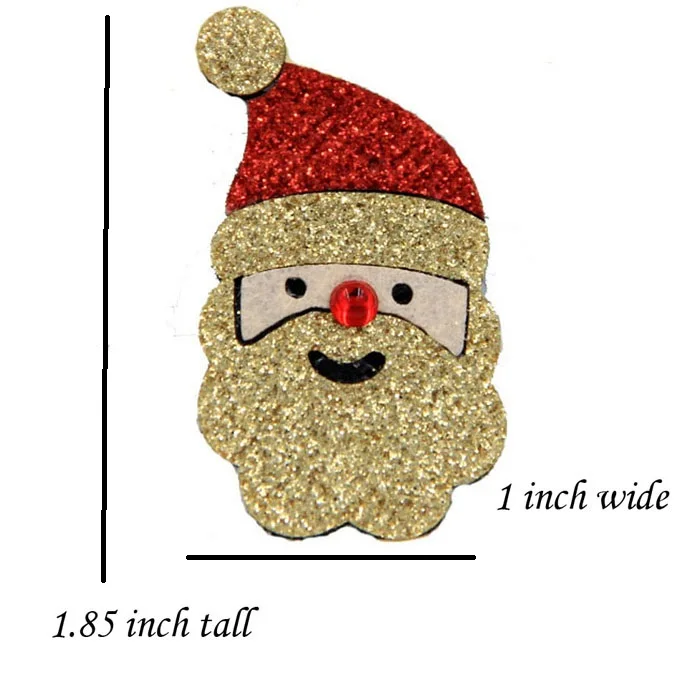 20 штук оленей Красный нос-рисунком елки-подарок-колокол-Санта Клаус-на низком