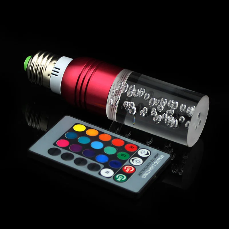 Светодиодный хрустальный светильник 85 265 в E27 RGB 16 цветов|led bulb|rgb led bulbe27 rgb bulb |