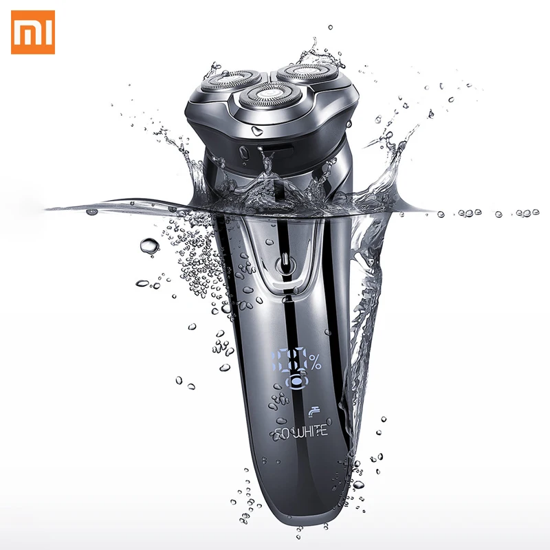 Xiaomi Soocas So White электробритва usb зарядка 3D плавающее лезвие электрическая бритва для мужчин светодиодный дисплей борода бритвенный станок