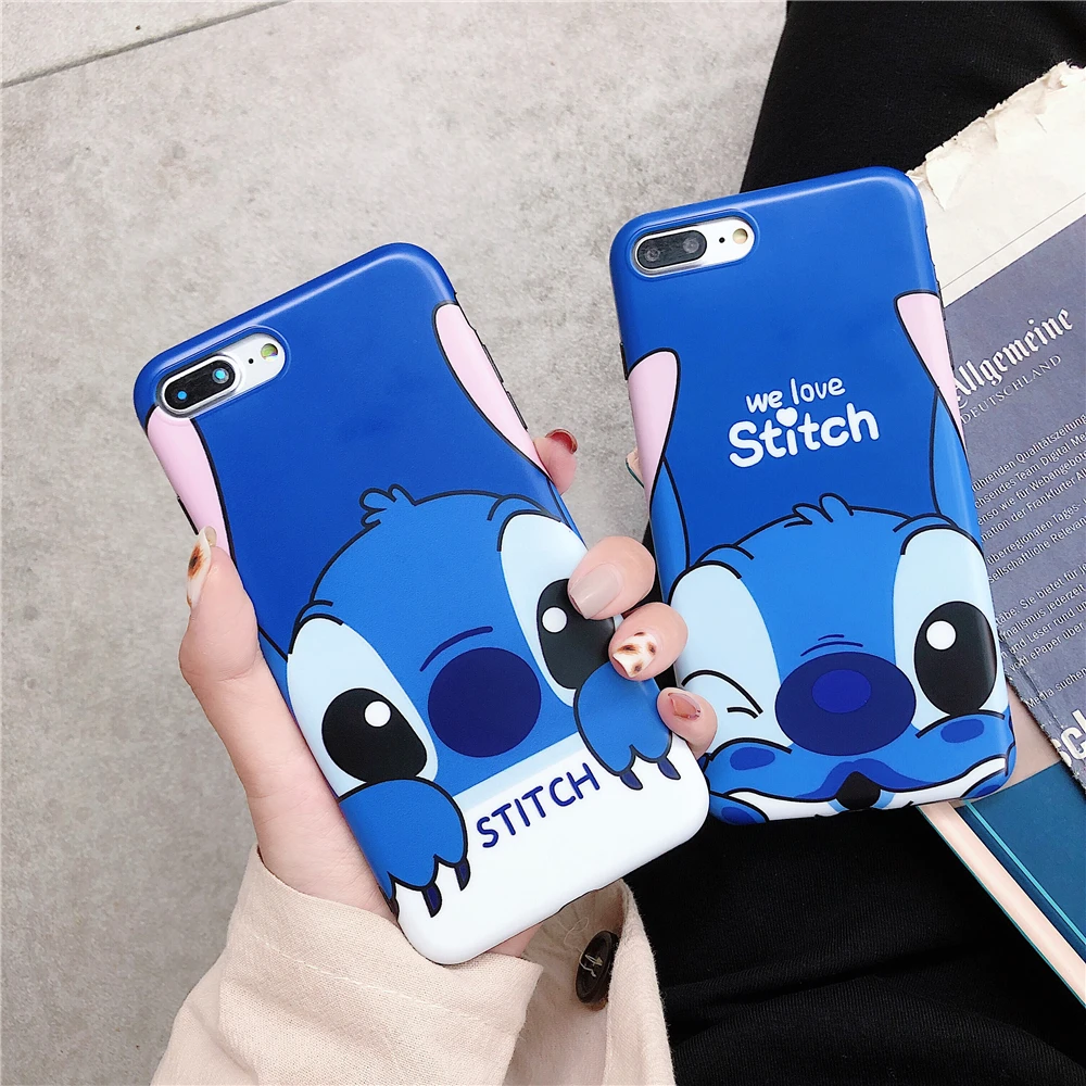 Мягкая задняя крышка IMD из ТПУ с милым рисунком стежка для iPhone 6 6s Plus X XR Xs Max 7 8 чехлы