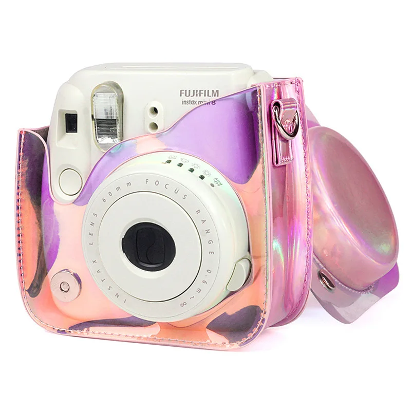 Аксессуары для камеры комплект для Fuji Instax Mini 8/8+/9 милый Креативный дизайн сумка/наплечный ремень/красочная наклейка/лазерный альбом