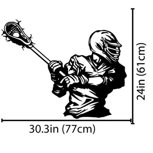 Лакросс наклейка домашний декор настенные креативные наклейки подарки палку