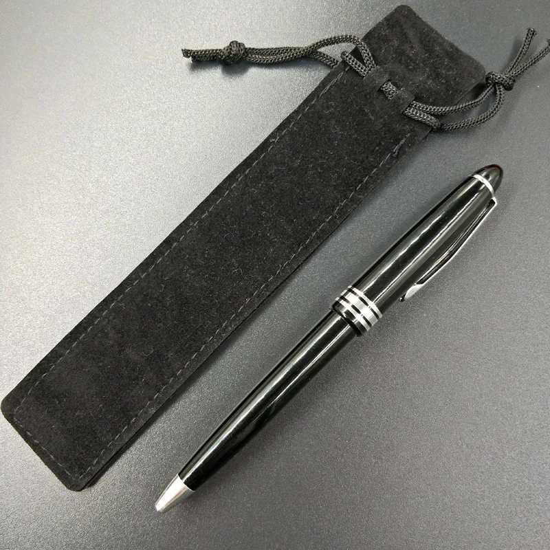 Синяя черная шариковая школьная канцелярская офисная средняя пластиковая ручка