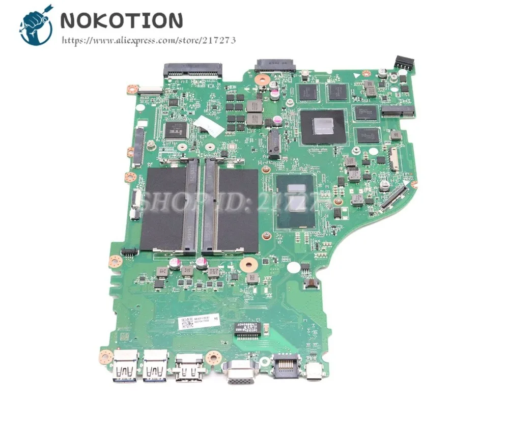 NOKOTION DAZAAMB16E0 NBGDZ11002 для acer aspire E5-575 E5-575G Материнская плата ноутбука SR2EY I5-6200U процессор GTX950M графика