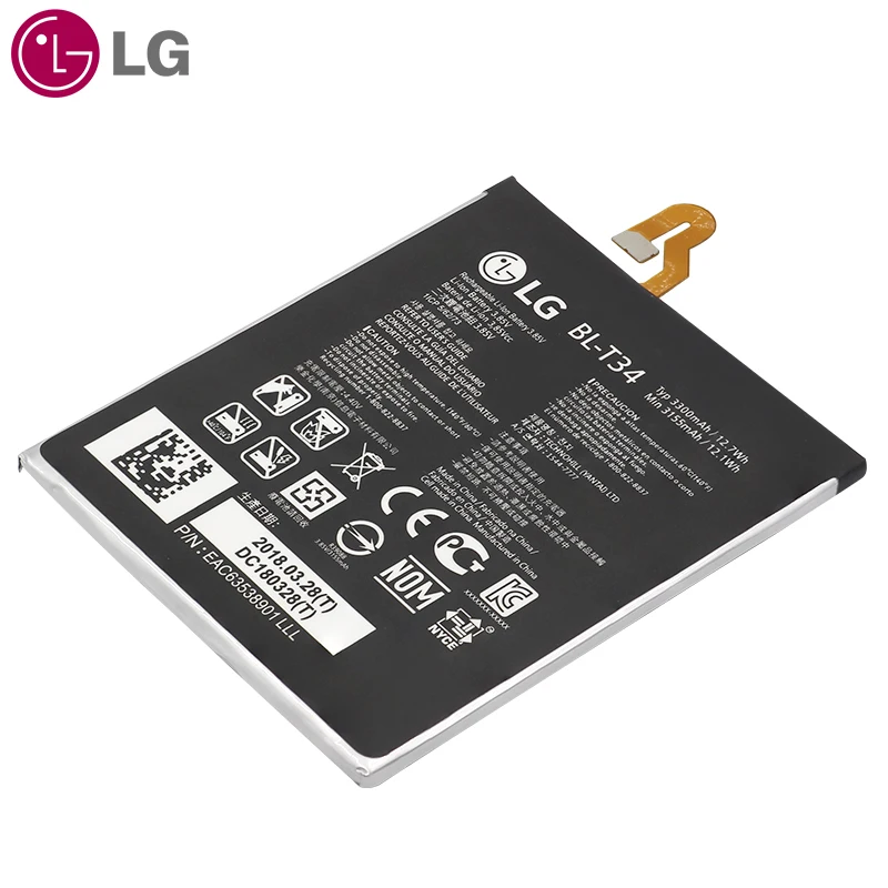 LG BL-T34 Мобильный телефон батарея для LG V30 V30A H930 H932 LS998 Замена батареи 3155 мАч большой емкости с инструментами
