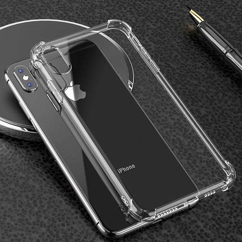 Модный противоударный бампер прозрачный силиконовый чехол для телефона iPhone 11 Pro