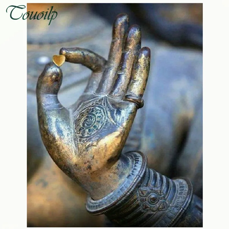 DIY 5d алмазная живопись вышивка крестиком Будды сердце Бриллиантовая религиозная