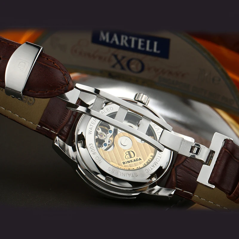 2019 BINKADA мужские часы новые модные брендовые автоматические механические с ветром