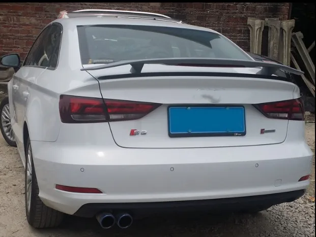 Спойлер для Audi A3 A4 A5 A6 S5 S4 S3 TT R8 стильный Неокрашенный задний спойлер из АБС
