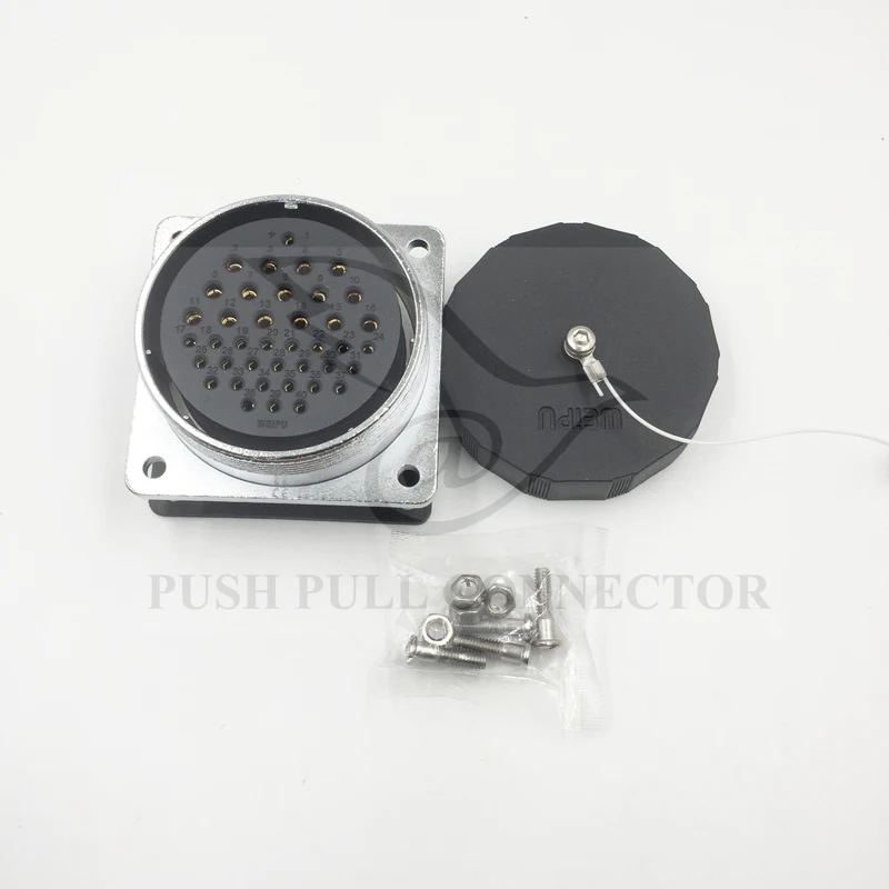 Разъем Weipu WS55 Z 4 гнезда 7 40 53 61 контактный WS55 женский квадратный фланец гнездо питания