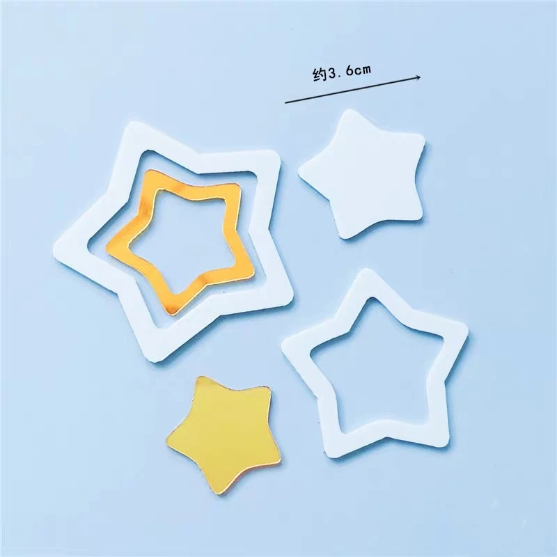 OUDIROSE акриловые украшения для торта Многоцветный Звезда счастливое украшение