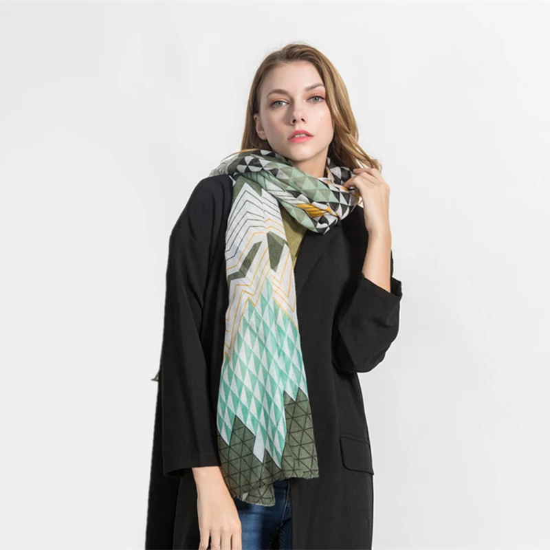 Элегантный качественный шарф для женщин Весна Осень Новый сращивающийся