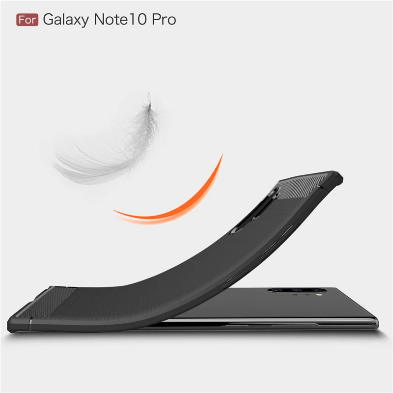 case for samsung galaxy note 10 plus case shockproof bumper carbon fiber cover for samsung note 10 plus phone case note 10 plus free global shipping