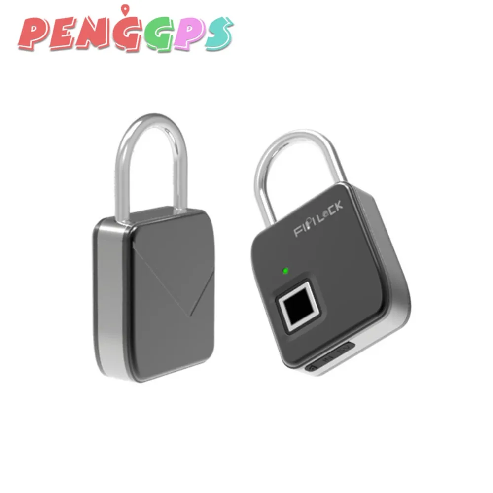 Fipilock Smart Fingerprint Lock Waterproof Security Keyless Indoor/Outdoor Padlock for Door Wardrobe Cabinets Bags Luggages Safe