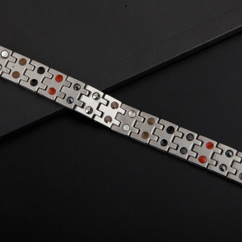 316L Нержавеющая сталь здоровья браслет для Для мужчин Jewelry магнитной Германий