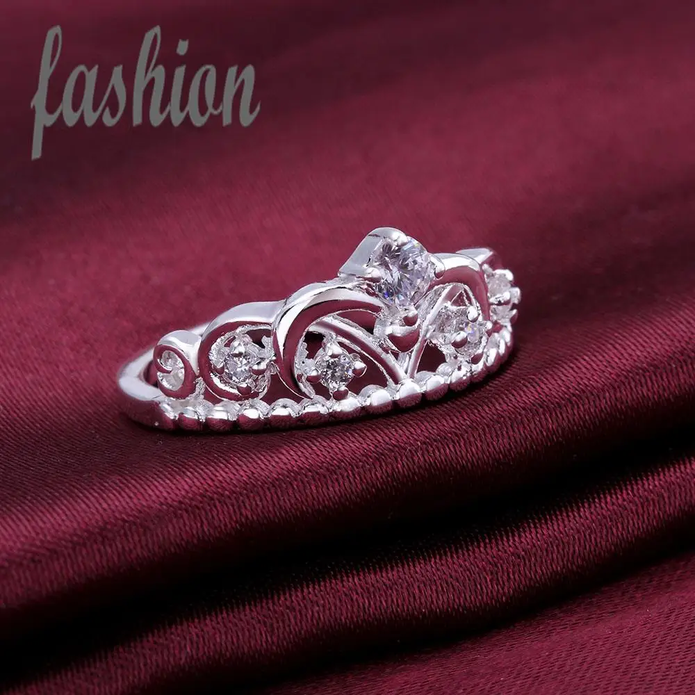 Новинка! Посеребренное кольцо оптом модные ювелирные украшения обручальное для