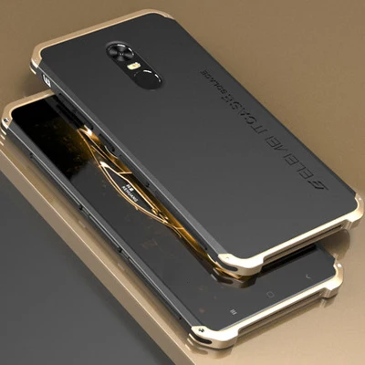 Чехол s для Xiaomi Redmi Note 4X, чехол, жесткая задняя крышка, металлический бампер, деловой чехол, чехол для телефона Redmi Note 4 X Note4X, металлический корпус - Цвет: black and gold