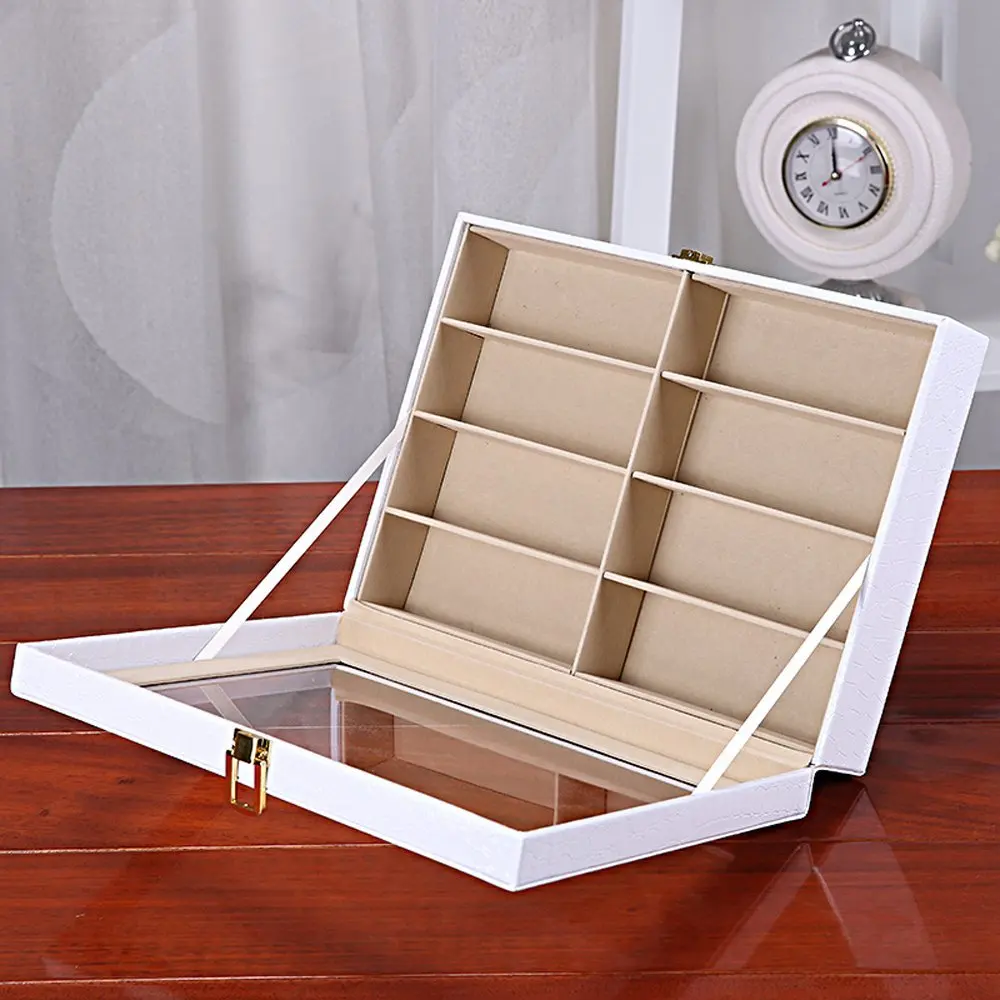 Коробка для хранения солнечных очков с 8 отделениями органайзер из искусственной