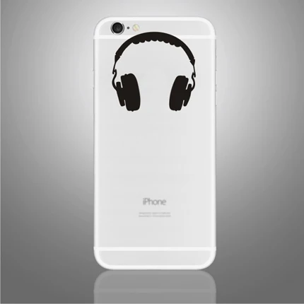 Частичное виниловые Стикеры s для iPhone X XS для iPhone 6/7/8 Plus милые наклейки кожного покрова для iPhone 6/7/8 черный Стикеры - Цвет: For iPhone 6 B W(70)