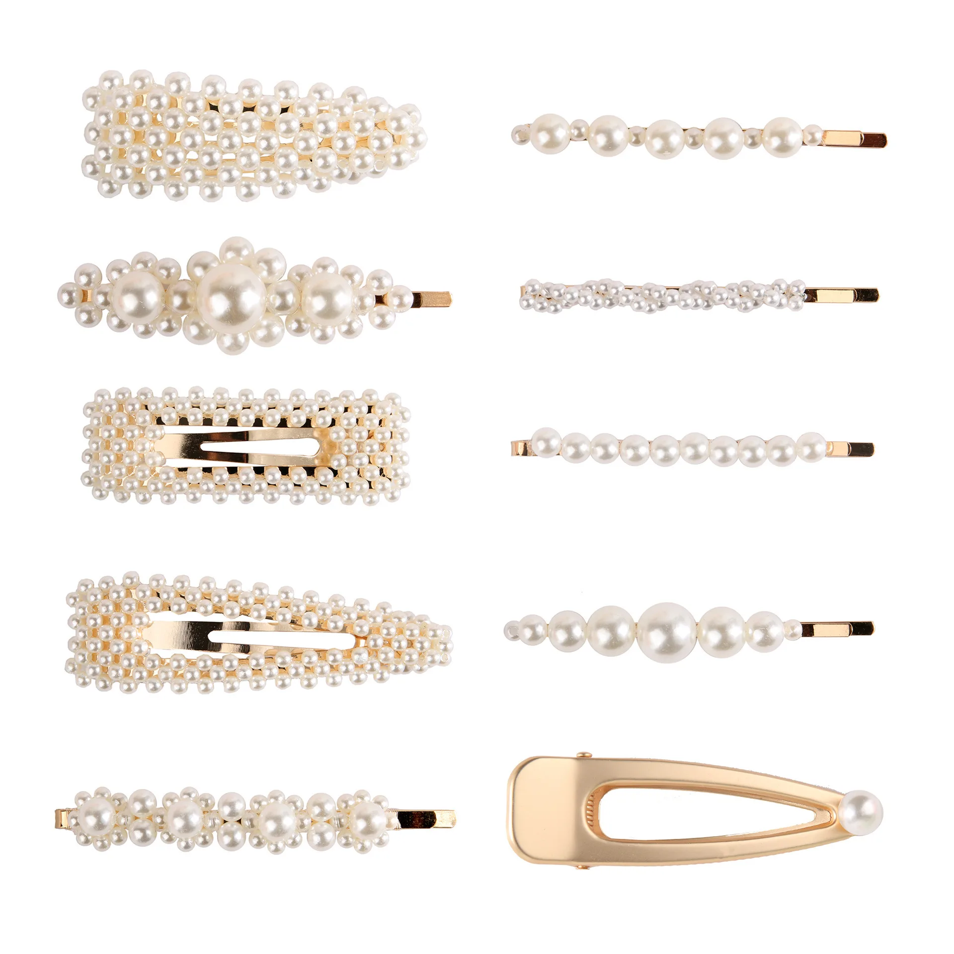 2019 жемчуг искусственный бисер в виде капли воды заколка для волос женская зажим