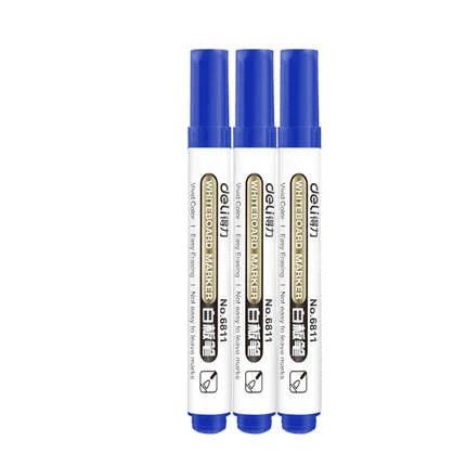Blue-3pcs 10 шт./кор. для кулинарно-деликатесной продукции 6811 доски Доска для письма маркерами ручка и плавность линий легко стирать цвет: черный, Синий Красный 3 вида цветов - Цвет: Blue-3pcs