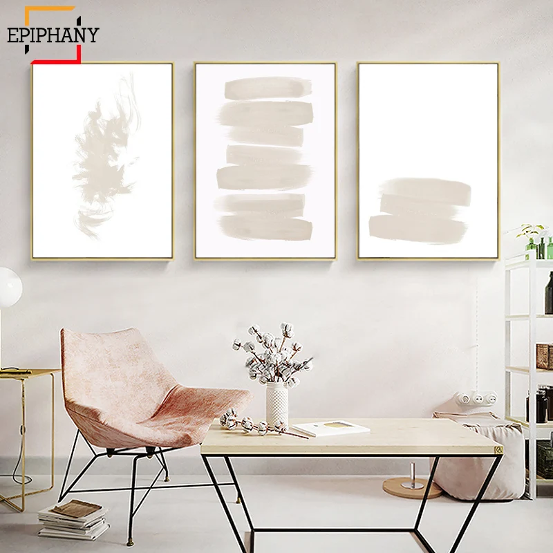 Современная Абстрактная Настенная Живопись акварелью Раскрашивание кистями