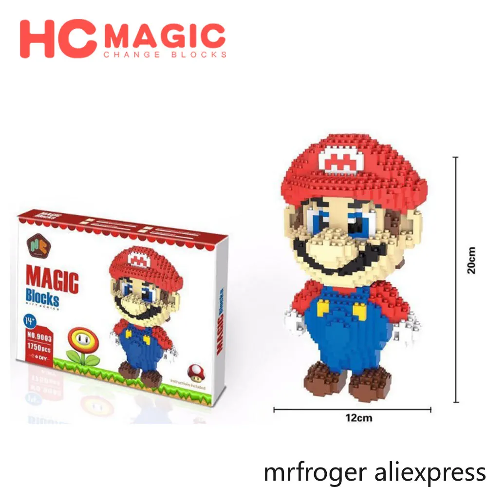HC MAGIC 9003 алмазные строительные блоки персонажи Марио Детские сборные подарки