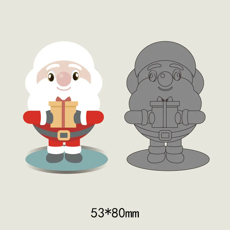 Christmas Santa Claus metal cutting dies cut die mold new Scrapbook paper craft knife mould blade punch stencils Embossing | Дом и сад
