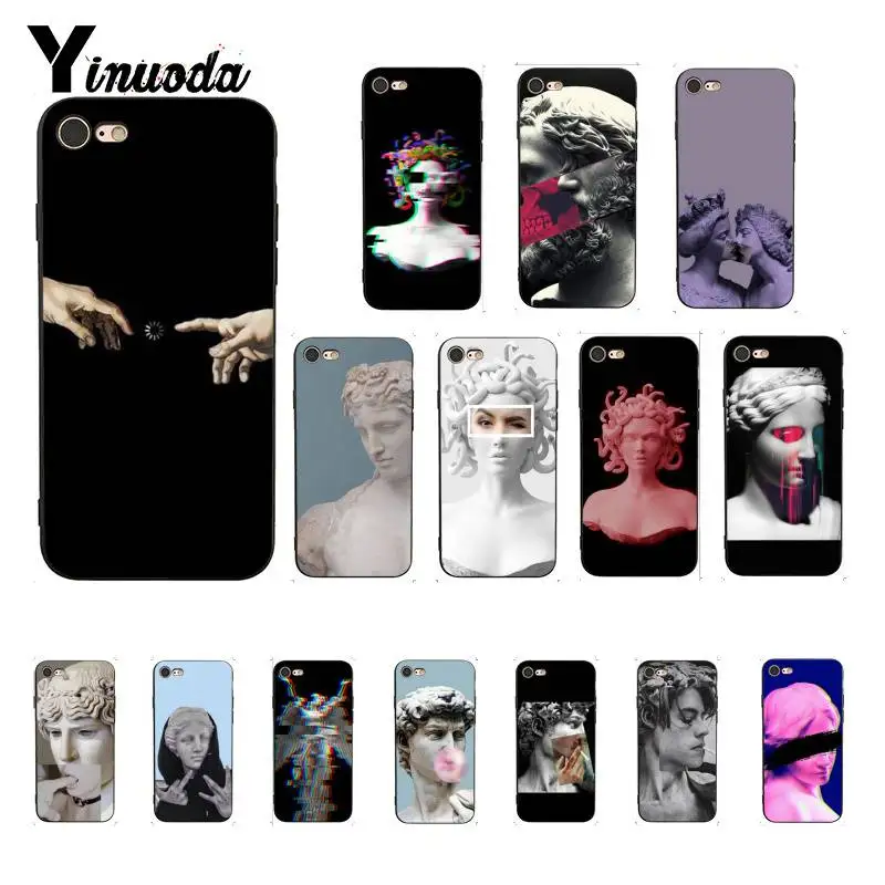 Yinuoda винтажный силиконовый чехол для iPhone 5 5Sx 6 7 7plus 8 8Plus X XS MAX XR 10 11 pro