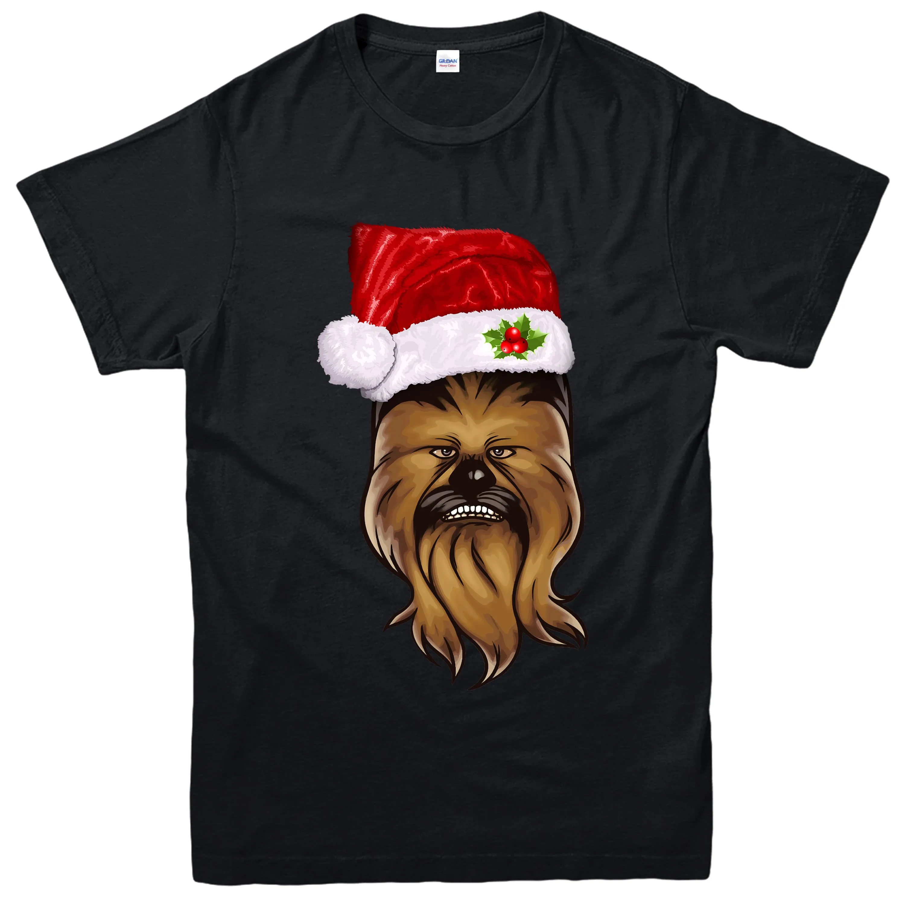 Рождественская футболка Звездные войны Chewbacca Праздничная для взрослых и детей