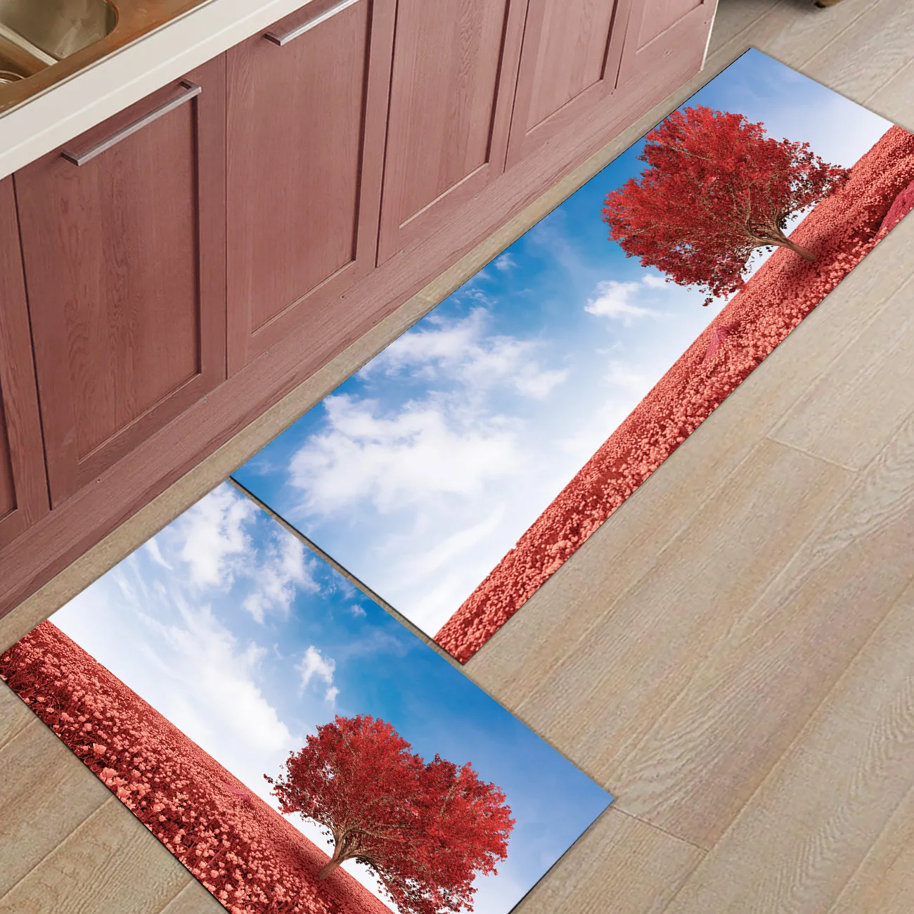 2 шт./компл. ко Дню Святого Валентина тематический коврик под дверь вход передняя