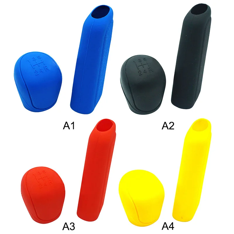 Ручные воротники переключения передач силиконовая головка для автомобиля ручка