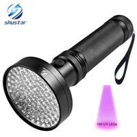 uv flashlight 100 leds 395 nm uv detector light for dog cat urine pet stains bed bugs scorpions machinery leaks inspection