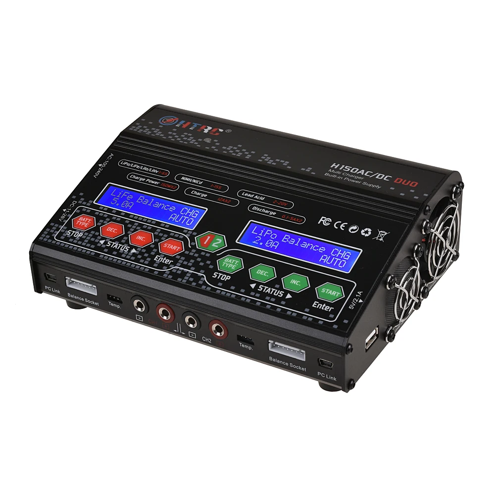 HTRC H150 RC зарядное устройство AC DC DUO 300 Вт 12Ax2 двойной порт высокая мощность баланс