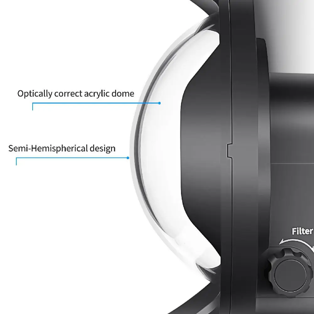 Купол порт водонепроницаемый чехол фильтр переключаемый купол для GoPro Hero 7 6 5