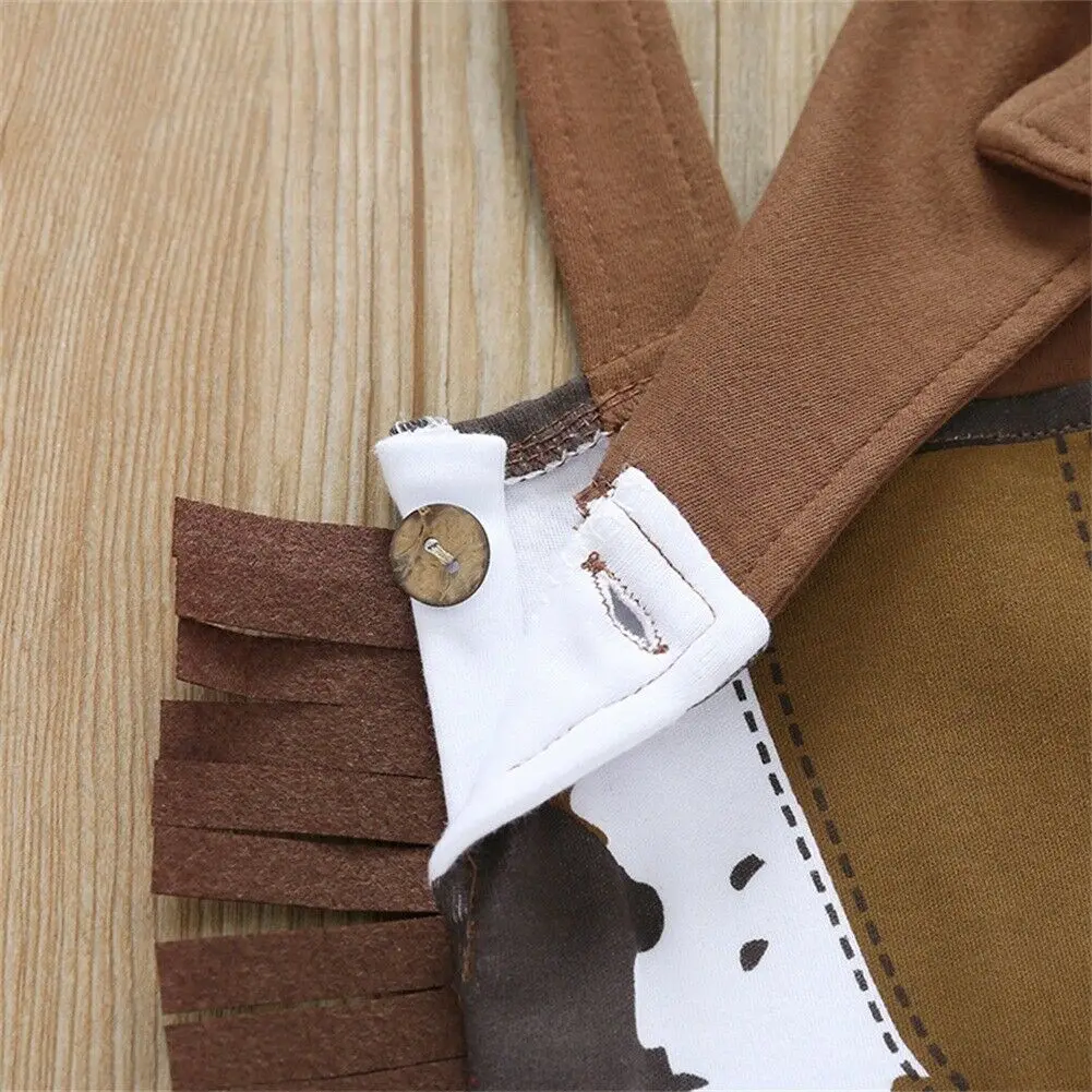 Комплект одежды для новорожденных мальчиков и девочек ковбойская Одежда