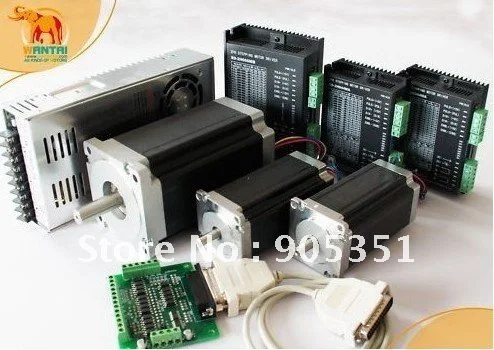 

3-осевой шаговый двигатель набор контроллеров CNC, 425 унций и 1600 унций