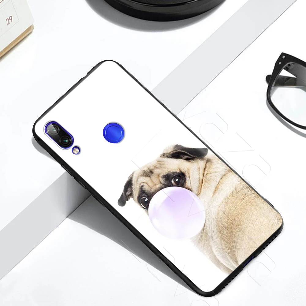 Animal Cute Pug Dog Case for Xiaomi Redmi Note 8 9 9SK30 Pro MI MAX 3 6 SE A1 A2 A3 10 Lite Plus 8A F1 |