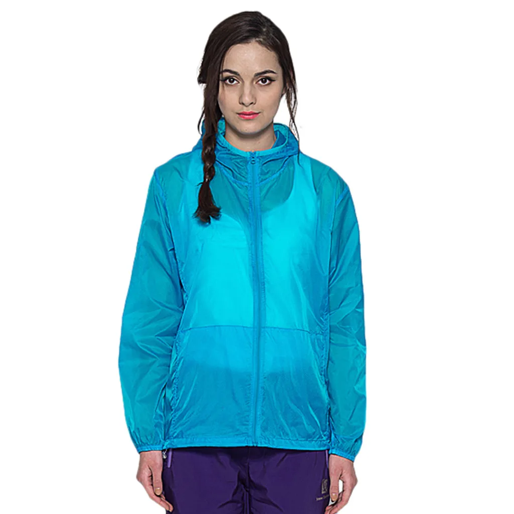 Унисекс Ультра-светильник непромокаемая ветровка размера плюс ветрозащитная