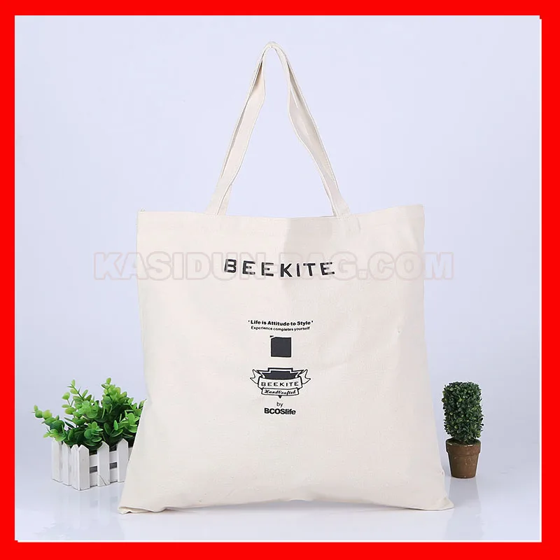 

(200pcs/lot) custom cotton shopping bag logo
