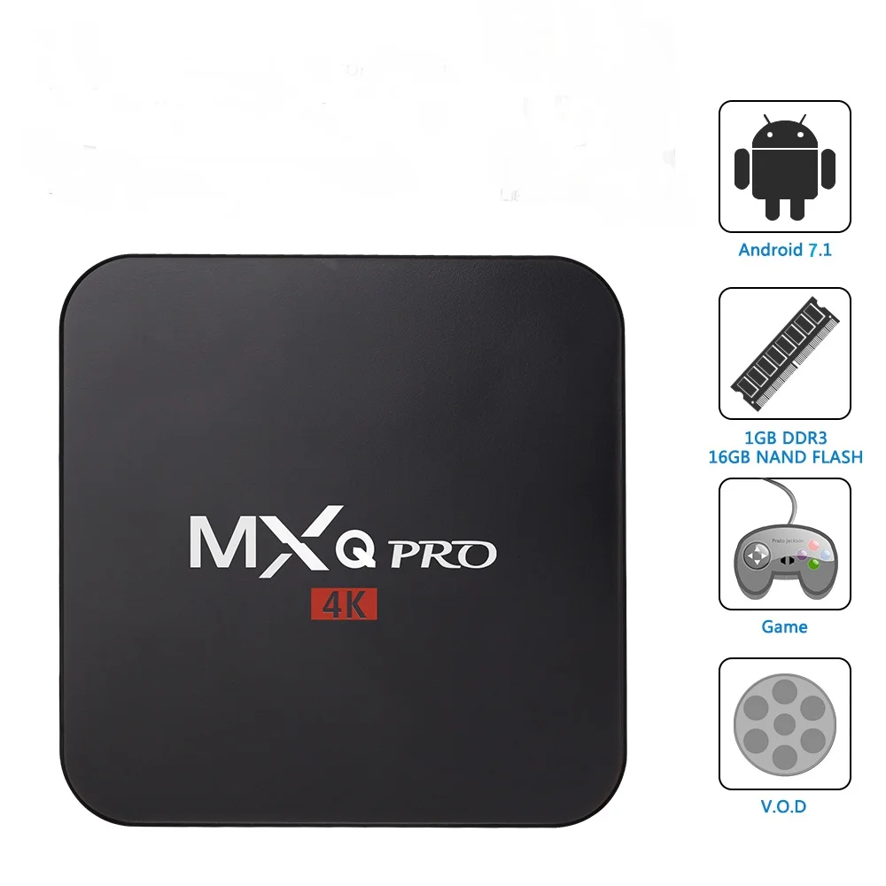 10 шт./лот RK3229 Android 7 1 блок для ТВ mxq Pro tv Box четырехъядерный 1G 8G Flash Ultra 4K потоковый